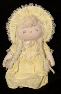 Applause Night Pal ALMA Yellow Girl Doll Plush Lovey 1981